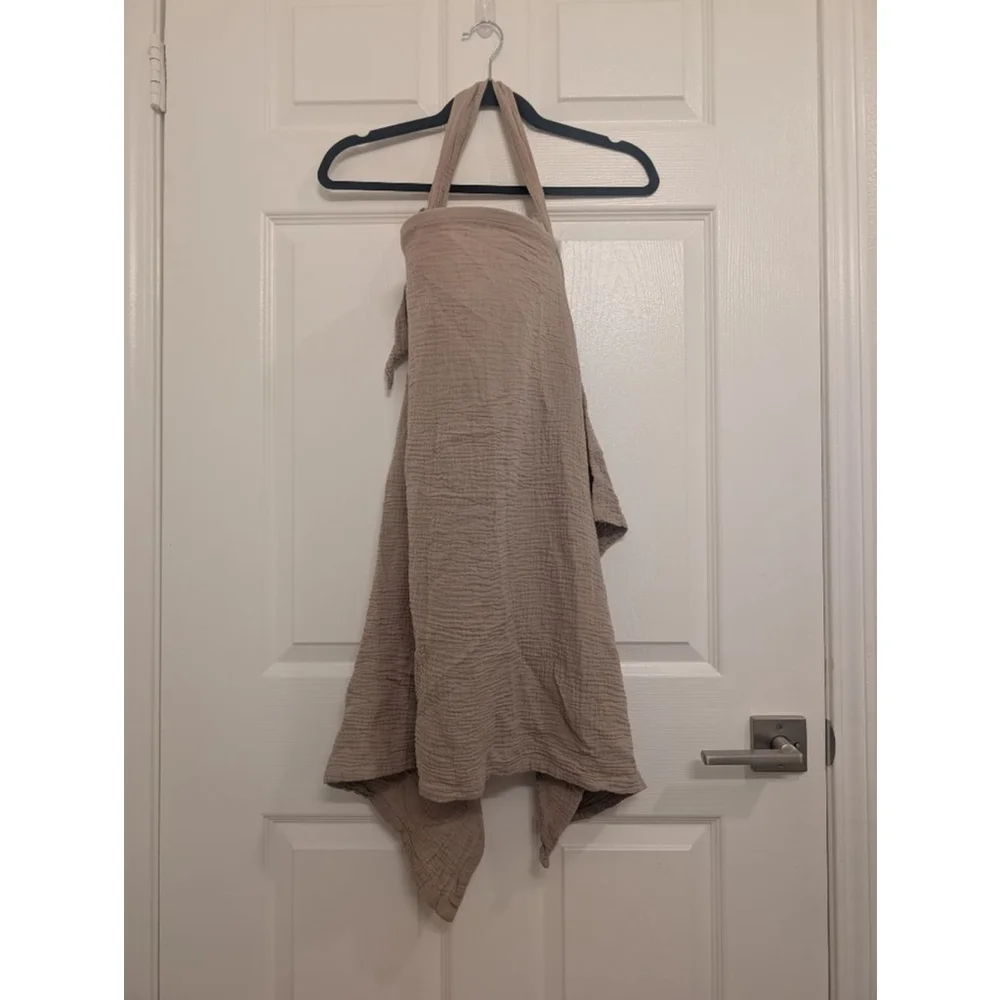 Women's KONSSY Beige One Size Muslin Nursing Cover Breathable Super Soft